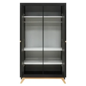 Bopita Armoire 2 Portes Noir Naturel 14