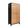 Bopita Armoire 2 Portes Noir Naturel Naturel 22