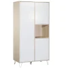 Sauthon Armoire 3 Portes 1 Niche 199x56x101cm Blanc 19