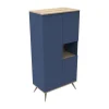 Sauthon Original Armoire 3 Portes 1 Niche 209x101x57cm Bleu 16