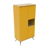 Sauthon Original Armoire 3 Portes 1 Niche 209x101x57cm Jaune 20