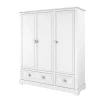 Bellamy Armoire 3 Portes 2 Tiroirs Blanc 20