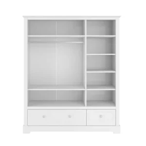 Bellamy Armoire 3 Portes 2 Tiroirs Blanc 10