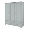 Bellamy Armoire 3 Portes 2 Tiroirs Gris 14