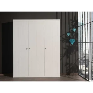 Vipack Armoire 3 Portes Blanc 10