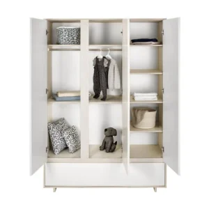 Schardt Armoire 3 Portes Blanc 7