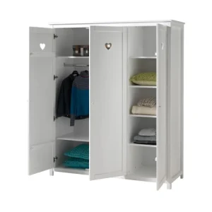 Vipack Armoire 3 Portes Blanc 7