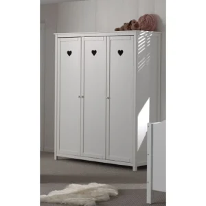 Vipack Armoire 3 Portes Blanc 9