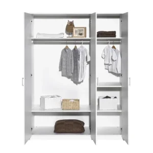 Schardt Armoire 3 Portes Blanc 10