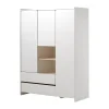 Vipack Armoire 3 Portes Blanc 16