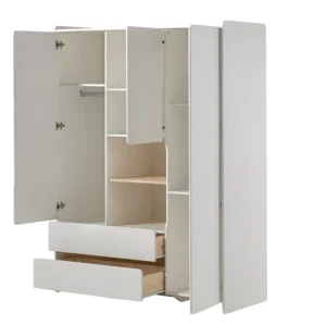 Vipack Armoire 3 Portes Blanc 8