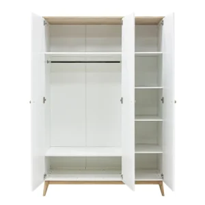 Bopita Armoire 3 Portes Blanc Chêne 11