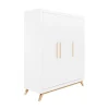 Bopita Armoire 3 Portes Blanc Naturel Naturel 16