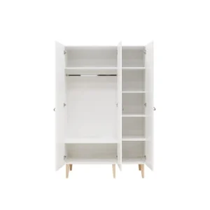 Bopita Armoire 3 Portes Blanc Naturel Naturel 12