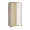 Galipette Armoire 3 Portes Chêne Blanc 22