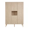 Quax Armoire 3 Portes En Bois Effet Hêtre 11