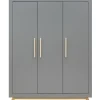 Bopita Armoire 3 Portes Gris 22