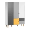 VOX Armoire 3 Portes Jaune 14