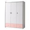 Vipack Armoire 3 Portes Rose 17