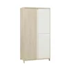 Galipette Armoire 3 Portes Sacha En Bois Imitation Chêne Clair Et Blanc Galipett 16