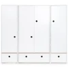 Wookids Armoire 4 Portes Blanc 16