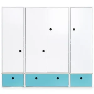 Wookids Armoire 4 Portes Prune 16