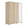 Galipette Armoire 4 Portes Effet Bois Marron Clair 57x146x185 20