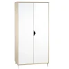 BabyPrice Armoire Bébé 2 Portes 175x86x56cm En Bois Beige 20