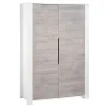 Sauthon Armoire Bébé 2 Portes 191x130x58cm En Bois Blanc 22