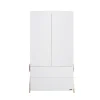 MICUNA Armoire Blanche En Bois 22