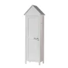 Terre De Nuit Armoire Cabane 1 Porte En Bois Blanc 192cm 14