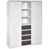 Schardt Armoire Enfant 2 Portes Avec Etagères Et Tiroirs Blanc 20