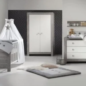 Schardt Armoire Enfant 2 Portes Gris Et Blanc 7