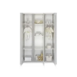 Schardt Armoire Enfant 3 Portes Blanc 10