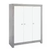 Schardt Armoire Enfant 3 Portes Gris Et Blanc 19