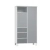 Home Maison Armoire Enfant Bora En Bois Gris 97x52x180 17