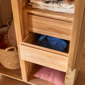 Tikamoon Armoire Enfant En Teck Massif 15