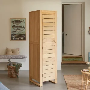 Tikamoon Armoire Enfant En Teck Massif 13