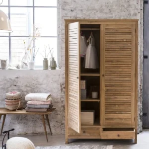 Tikamoon Armoire Enfant En Teck Massif 9