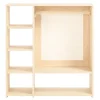 Hannun Armoire Montessori En épicéa Massif De Couleur Beige Avec Du Rotin 20