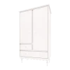 Lignea Kids Armoire Romantique En Bois Blanc 20