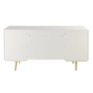 Maisons Du Monde Bureau 1 Porte 4 Tiroirs Blanc, Gris Et Rose 13