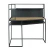 Maisons Du Monde Bureau D’angle En Métal Gris Anthracite Avec étagères 20