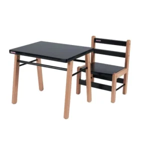 Combelle Bureau Enfant En Bois Bicolore Noir 50x43x40cm 10