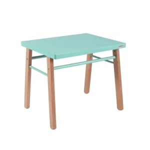 Combelle Bureau Enfant En Bois Coloris Naturel Et Vert Menthe 50x43x40cm 12