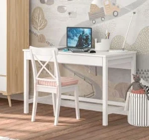 WNM Group Bureau Enfant En Pin Massif 100×50 Naturel 10