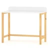 WNM Group Bureau Enfant En Pin Massif 120×58 Blanc 20