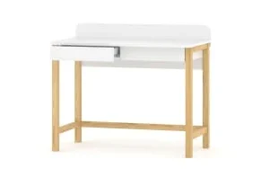 WNM Group Bureau Enfant En Pin Massif 120×58 Naturel 18