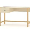 WNM Group Bureau Enfant En Pin Massif 120×60 Beige 20