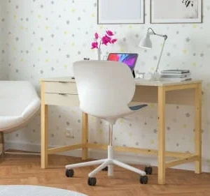 WNM Group Bureau Enfant En Pin Massif 120×60 Beige 14